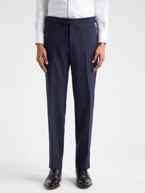 THOM SWEENEY Pinstripe Structured Wool Suit