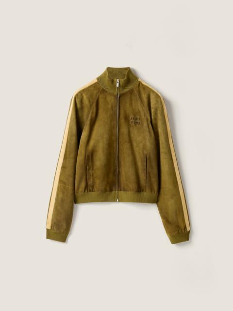 Miu Miu Waxed suede jacket