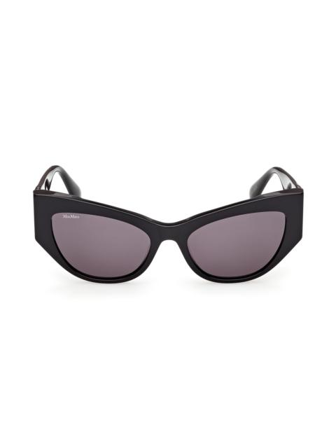 Max Mara Women's 54MM Cat-Eye Sunglasses - Black