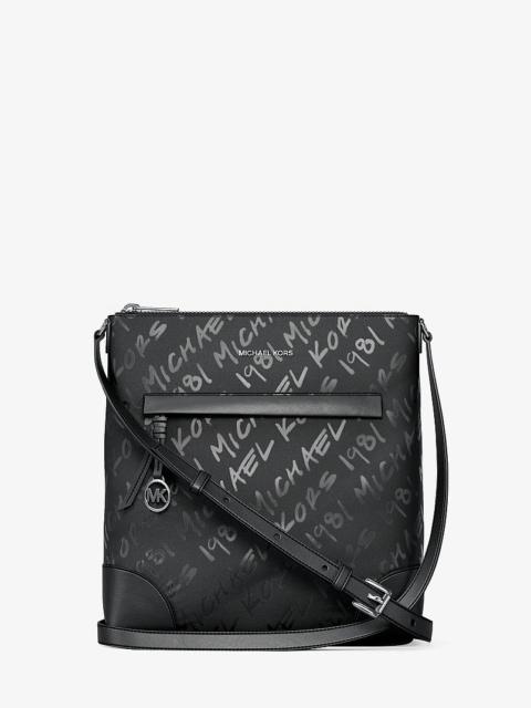 MICHAEL KORS Prescott Small Logo Printed Nylon Crossbody Bag