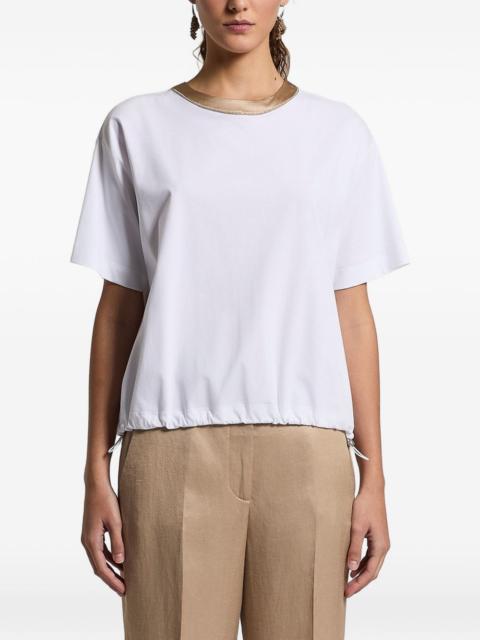 PESERICO contrast-trim top