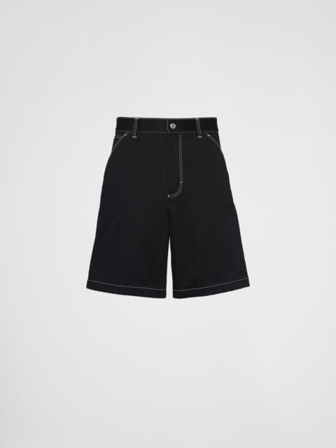 Prada Stretch cotton Bermudas