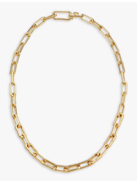 MONICA VINADER Alta Capture Charm 18ct gold-vermeil link necklace
