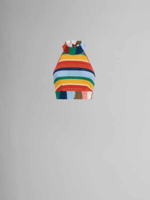 MARNI X NO VACANCY INN - MULTICOLOUR COTTON-KNIT TOP