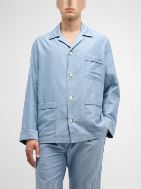 Brioni Men's Cotton-Cashmere Pajama Set