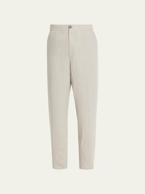 Men's Washed Linen Joggers