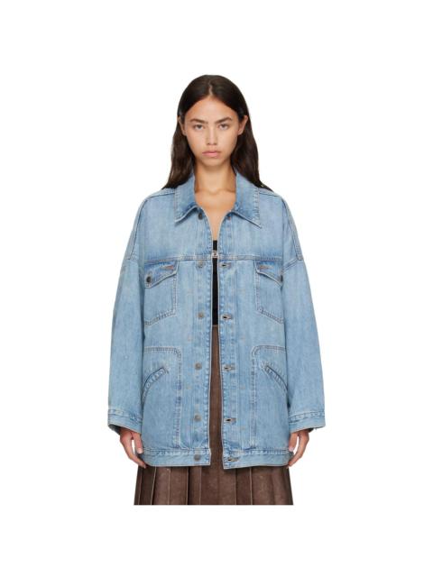 Diesel Blue Oversized Workwear Denim Jacket