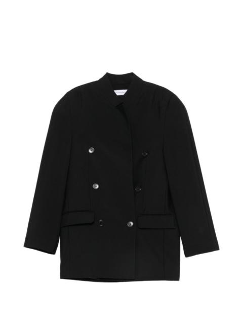 MARIE ADAM-LEENAERDT double-breasted high-neck jacket