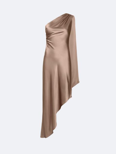 LAPOINTE Satin One Shoulder Dress