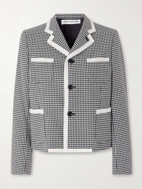 Comme des Garçons GIRL Checked wool jacket Gray