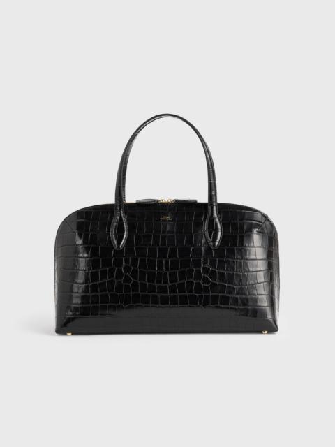 TOTEME Medium croco-embossed day tote black