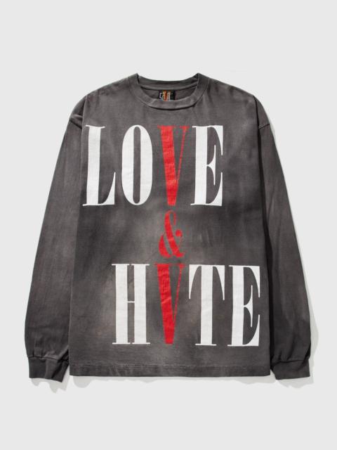 SAINT M×××××× slogan-print long-sleeved T-shirt