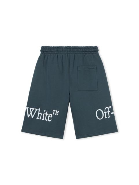 Off-White Bookish Scarf Overlap Skate Sweatshorts