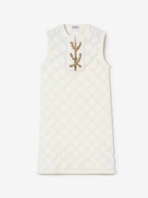 Burberry Crochet Cotton Blend Dress
