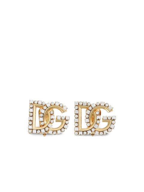 logo-embellished earrings