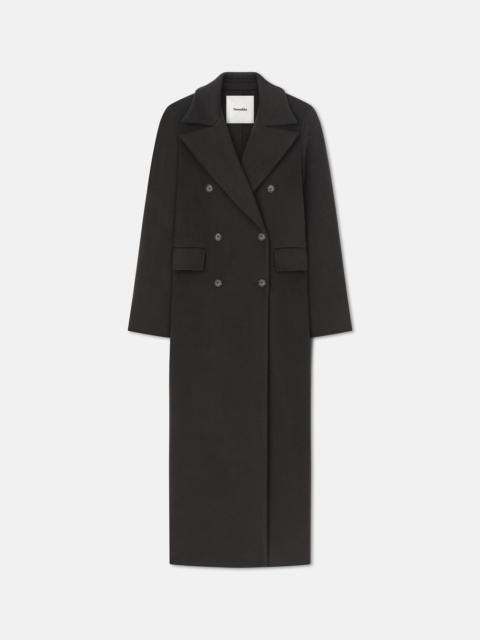 Nanushka Double Wool And Silk Coat