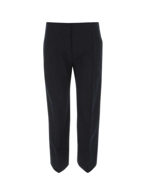 Bottega Veneta Midnight Blue Cotton Cropped Cut Pant