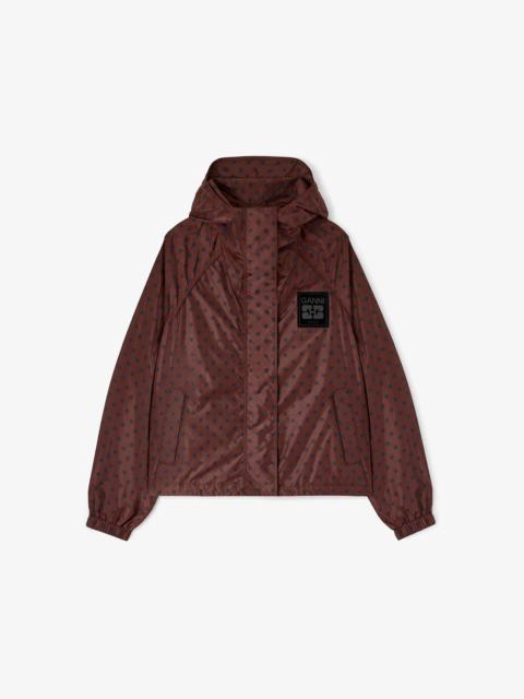 GANNI JACKET IN PRINTED NYLON