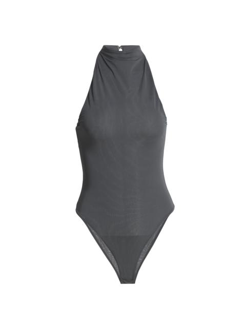 RONNY KOBO Women's Spen Sleeveless Jersey Bodysuit - Charcoal
