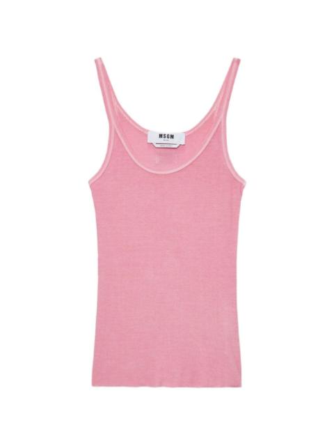 MSGM scoop-neck tank top