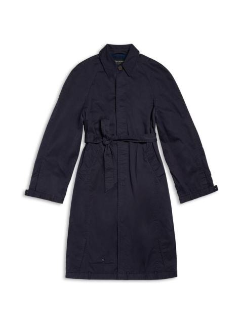 BALENCIAGA Deconstructed Carcoat in Dark Blue