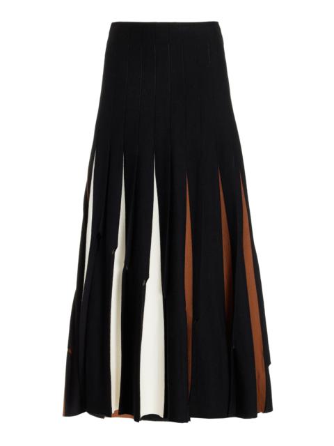 GABRIELA HEARST Olya Pleated Skirt in Merino Wool