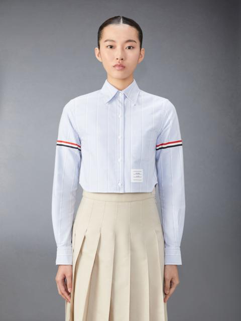 Thom Browne Stripe Oxford Armband Cropped Shirt