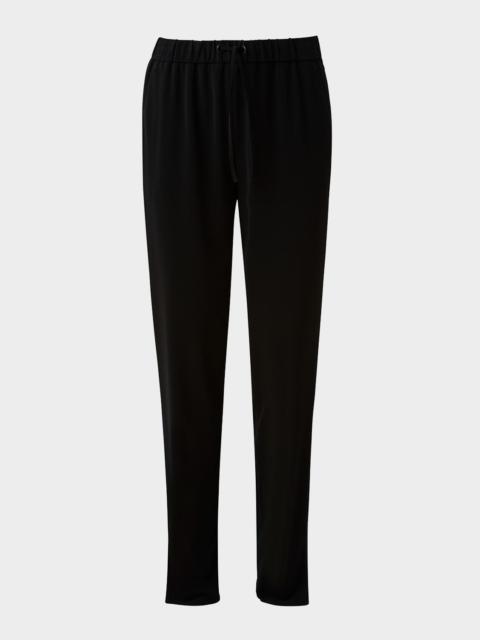 AKRIS Mike Split-Hem Crepe Pull-On Pants