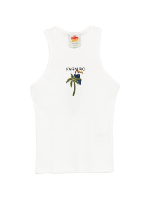 FARM RIO embroidered tank top