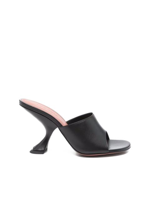 Amina Muaddi 90mm Lupita sculpted heel sandals