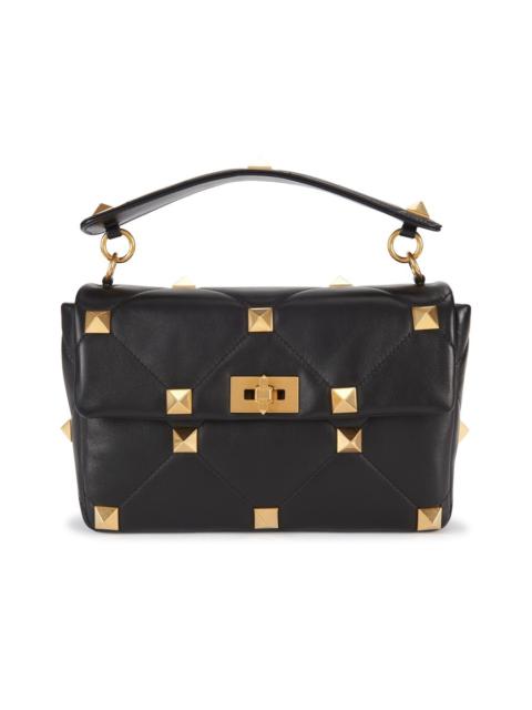 Valentino Large Roman Stud The Shoulder Bag in nappa with chain