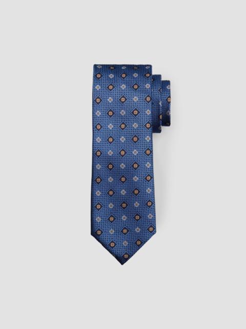 Canali Men's Medallion Silk Tie - Blue