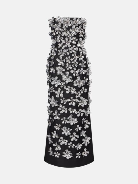 EMILIA WICKSTEAD Leilani embellished strapless gown