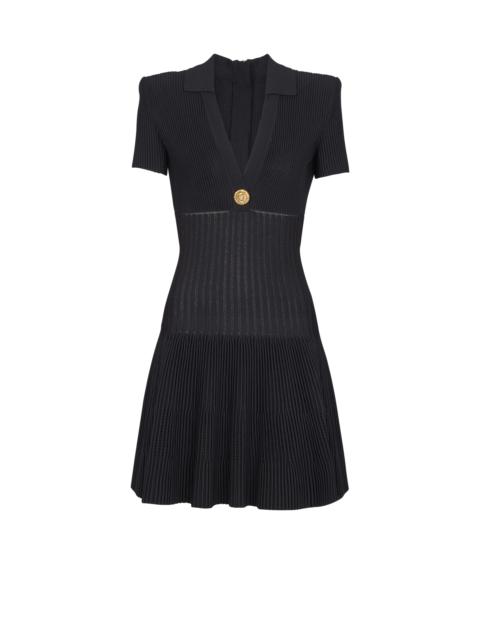 Balmain Short flared knit dress
