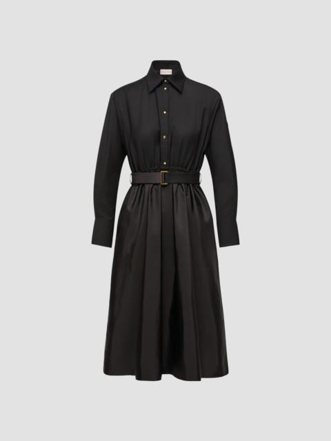 Moncler Women's Long Dress in Wool - Black