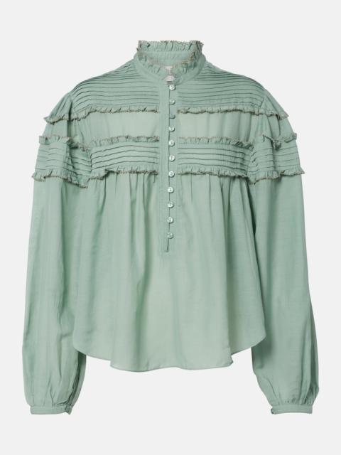 Isabel Marant Étoile Doana cotton-blend ruffled blouse