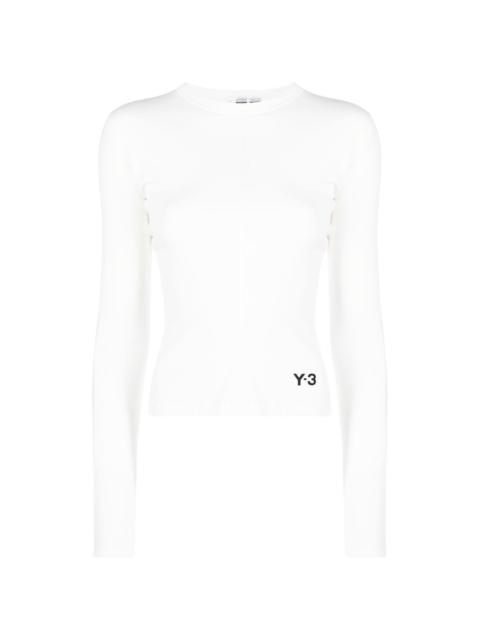 Y-3 logo-print organic cotton T-shirt