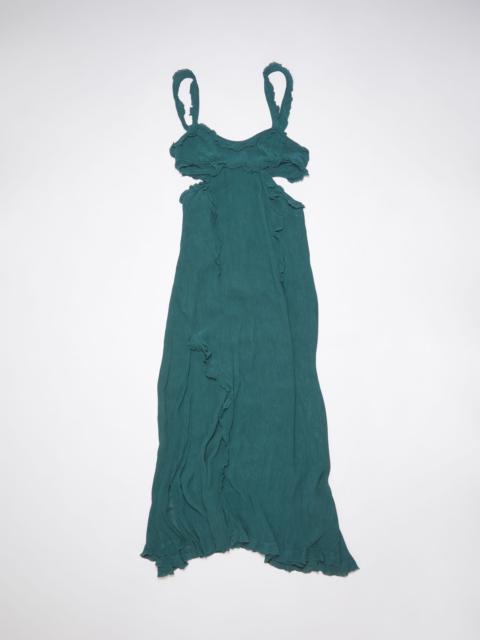 Acne Studios - Ruffle strap dress - Caribbean blue