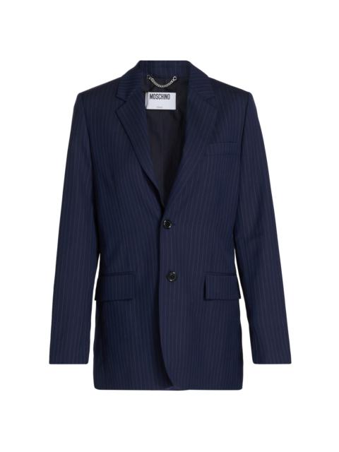 Moschino Women's Pinstripe Wool Blazer - Multi