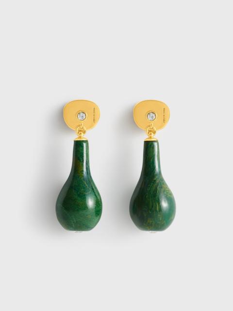 TOTEME Jade drops dark green/gold