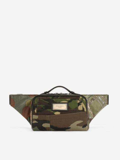 Dolce & Gabbana Camouflage patchwork belt bag