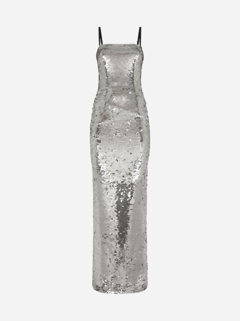 Dolce & Gabbana Long sequined dress