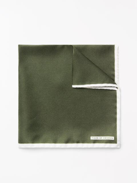 TIGER OF SWEDEN Quadra Silk Handkerchief