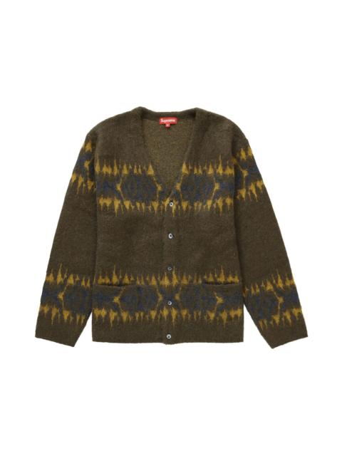 トップス Supreme Abstract Stripe Cardigan Olive トップス Supreme Abstract Stripe Cardigan Olive Abstract