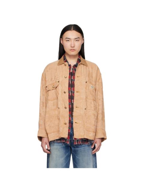 R13 Orange Evelyn Chore Jacket