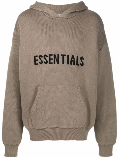 ESSENTIALS logo lettering hoodie