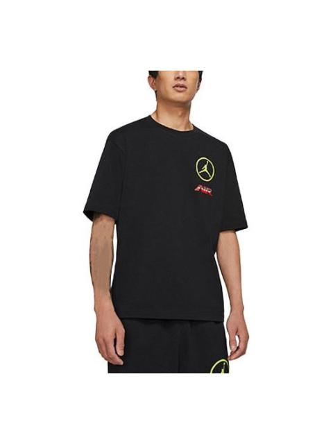 Jordan Air Jordan Solid Color Casual Short Sleeve Black CV2994-010