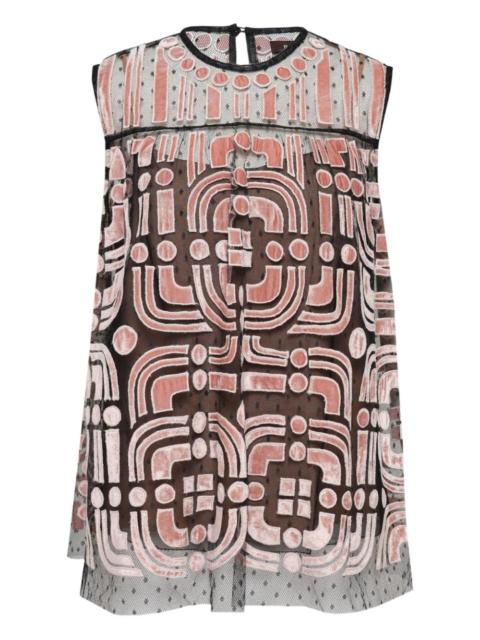 BIYAN geometric-print blouse