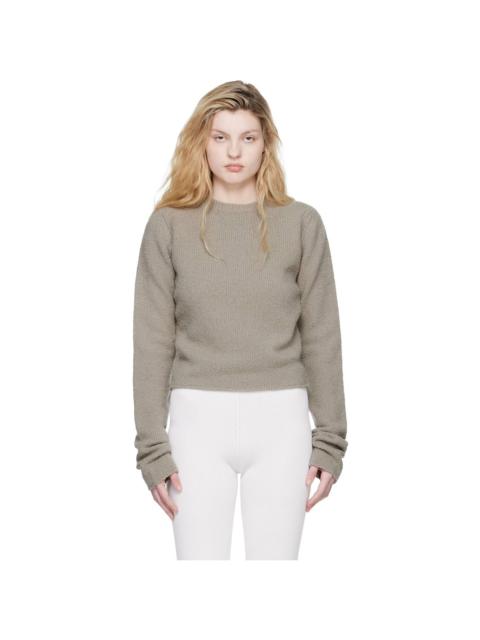 RIER Taupe Wool Boucle Sweater