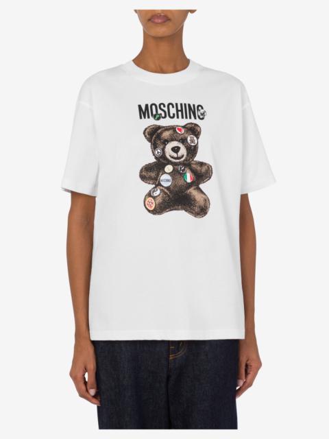 Moschino ORGANIC JERSEY T-SHIRT MOSCHINO TEDDY BEAR